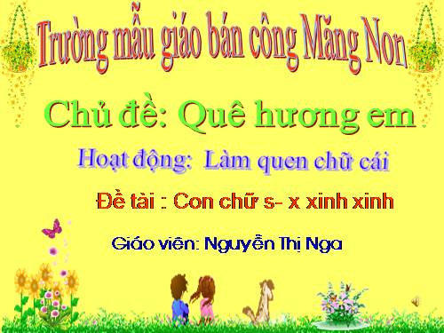 LQCC: Con chữ S-X xinh xinh