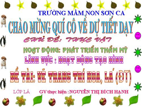 vẽ trang trí hoa lá trên băng giấy