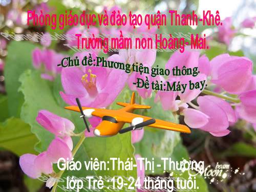 máy bay.lớp trẻ 19-24 tháng tuổi,