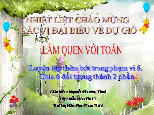 Bài giảng: Số 6 tiết 3