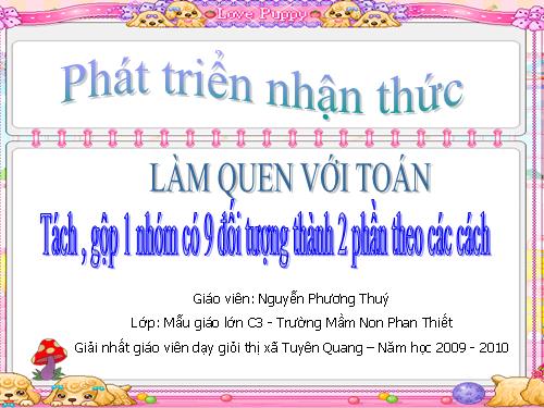 Số 9 tiết 3 - Giải nhất giáo viên dạy giỏi thị xã Tuyên Quang - Năm học 2009-2010