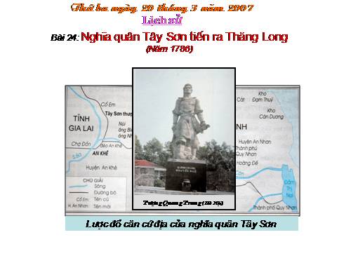 Nghĩa quân Tây Sơn tiến ra Thăng Long