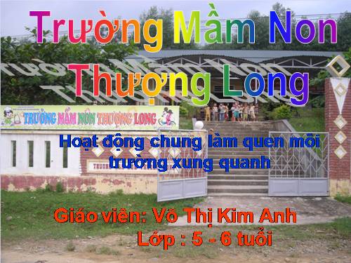 Lam quen voi moi truong chung quanh