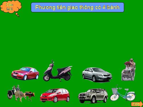 Nhận biết phương tiện giao thông