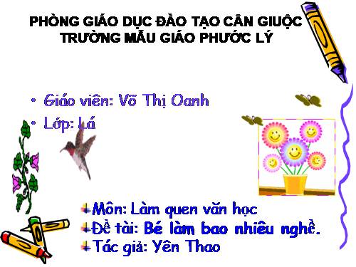 Be lam bao nhieu nghe [new]