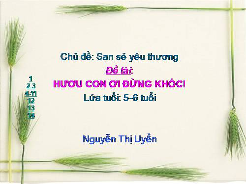 Hươu con ơi đừng khóc