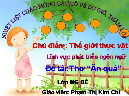 thơ - ăn - quả