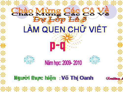 Lam quen chu cai p q