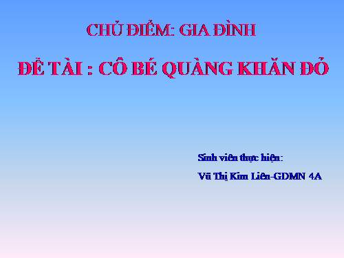 Cô bé quàng khăn đỏ