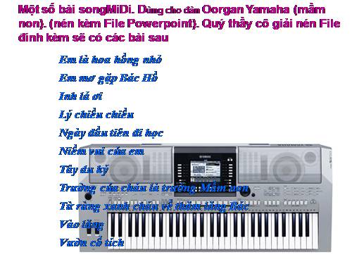 Một số bài Song Yamaha Mầm non (tiếp)