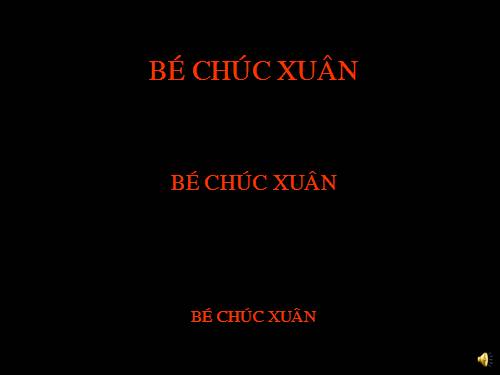 Bé chúc Xuân