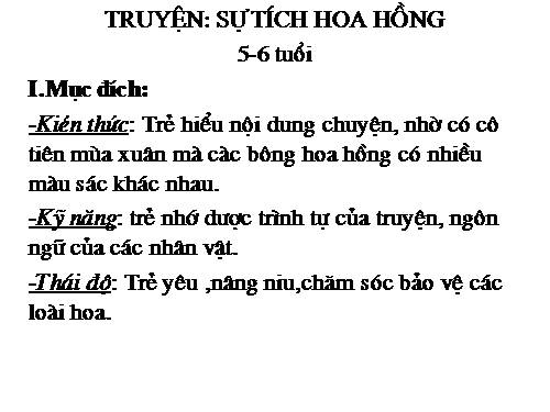 Sự tích hoa hồng