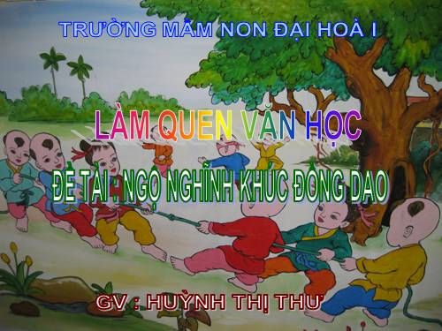 Ngộ nghĩnh khúc đồng dao