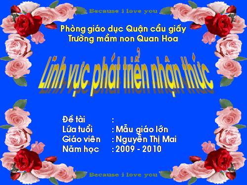 Hiểu biết của bé