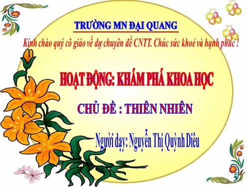 Trò chuyện về chất Của nước