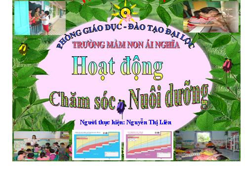 Hoạt động chăm sóc nuôi dưỡng