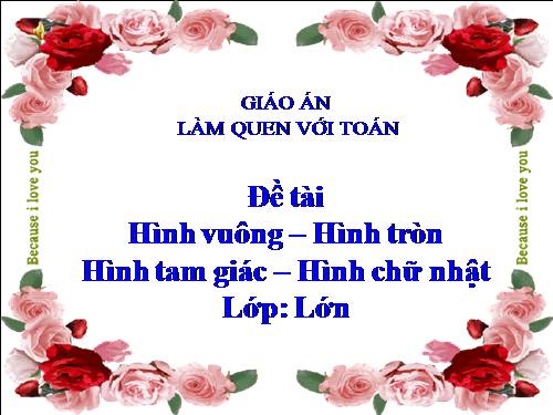 Hình vuông hình tròn hình tam giác hình chữ nhật