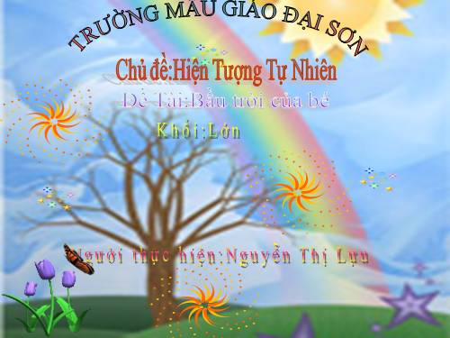 Bàu trời của bé