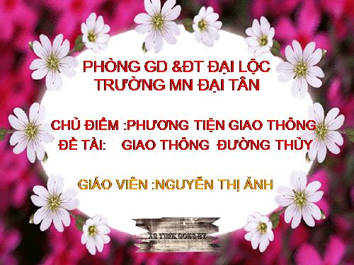 KPKH-Phương tiện giao thông đường thuỷ