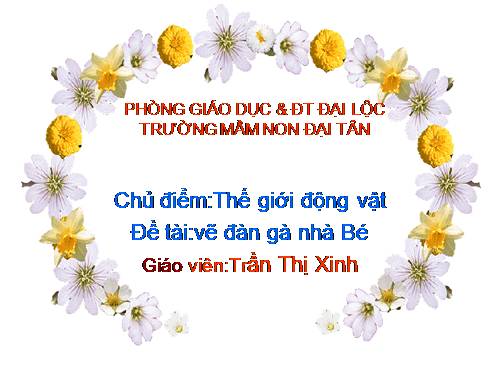 TH-Vẽ đàn gà nhà bé