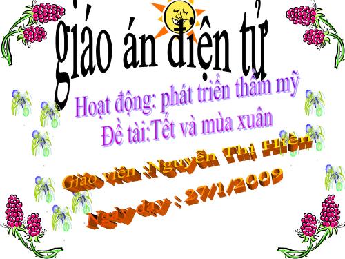 TH- Vẽ hoa mùa xuân