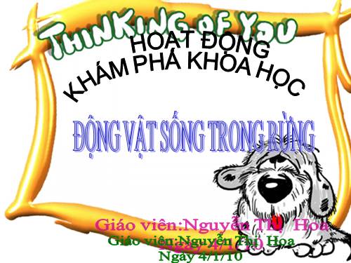 KPKH- động vật trong rừng