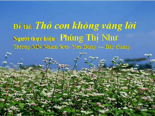 van hoc- Tho con khong vang loi