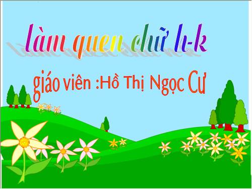 lam quen chu viet