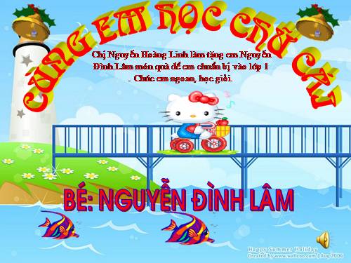 Làm quen với chữ và số - HS mẫu giáo