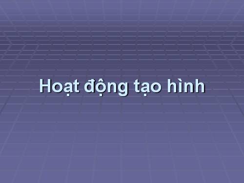 Hoạt động tạo hình