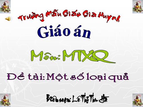 Một số loại quả