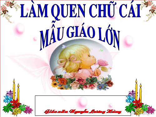 Làm quen chữ cái