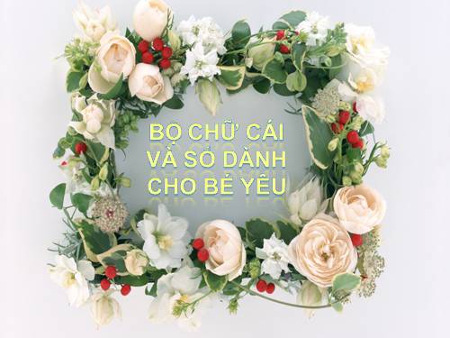 BẢNG CHỮ CÁI VÀ SỐ DÀNH CHO BÉ YÊU