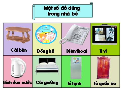 TÌM HIỂU CÁC ĐỒ VẬT