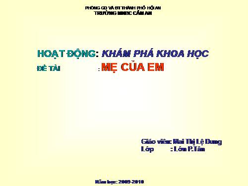 mẹ của em