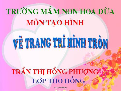 tao hinh vẽtrang trí hình tròn