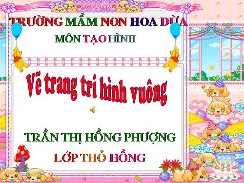 tạo hình vẽ trang trí hình vuông