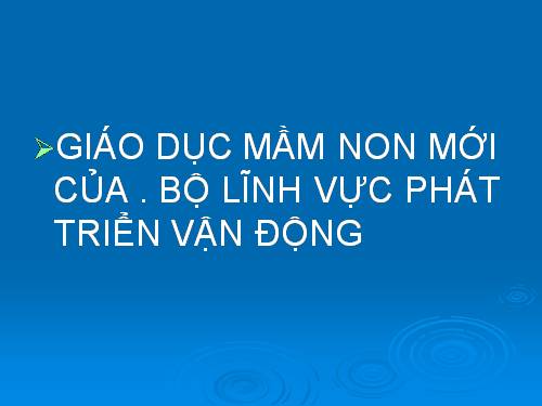 phát triển vận động