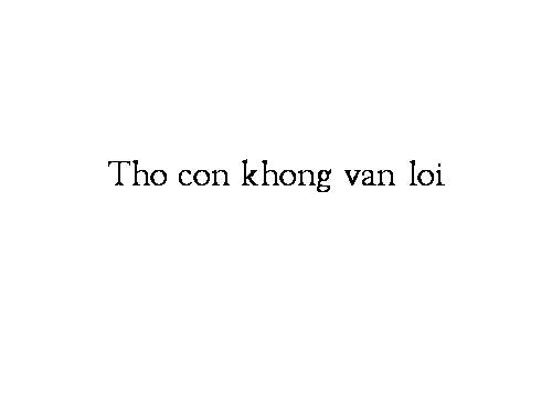 th con khong vẤ