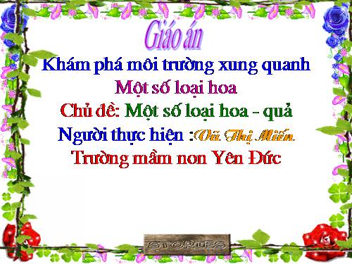 THMTXQ-Một số loại hoa