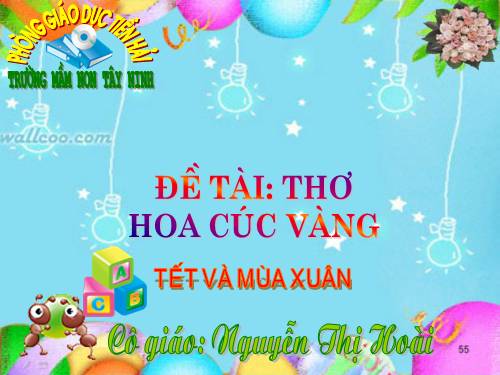 THO: HOA CUC VANG