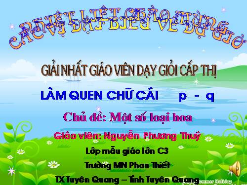 lam quen chu P Q_ giải nhất giáo viên dạy giỏi cấp thị