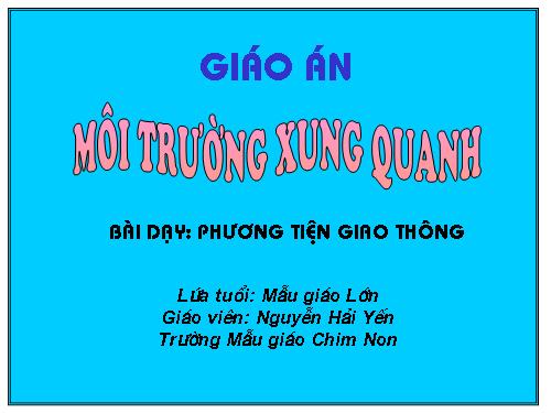 1 số PTGT