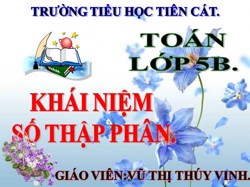 Khái niệm số thập phân