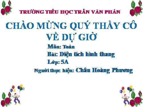 Diện tích hình thang