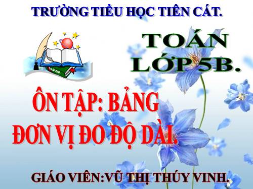 Ôn tập: Bảng đơn vị đo độ dài