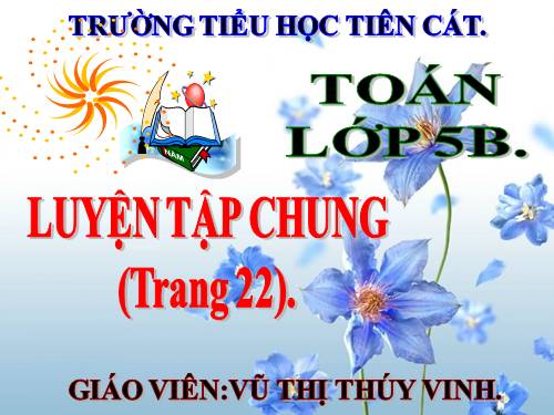 Ôn tập và bổ sung về giải toán (tiếp theo)