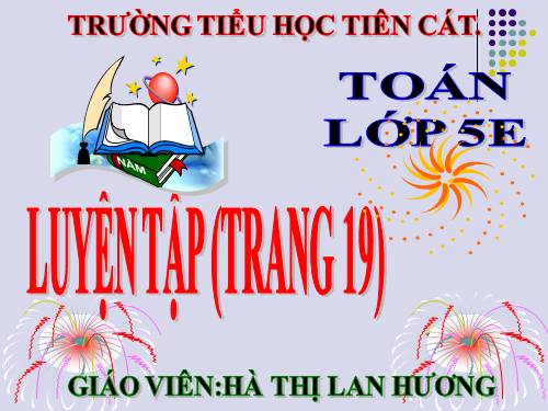 Luyện tập Trang 19