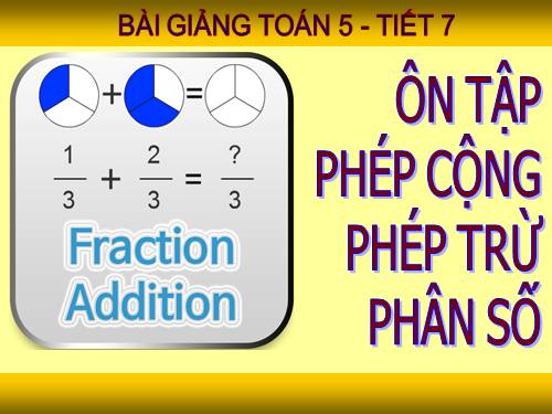 Ôn tập: Phép cộng và phép trừ hai phân số