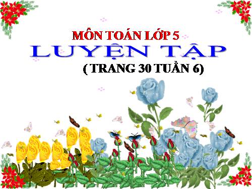 Luyện tập Trang 30